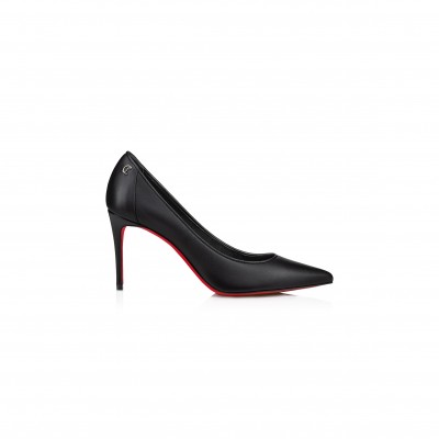 CHRISTIAN LOUBOUTIN SPORTY KATE 85 MM PUMPS-NAPPA LEATHER-BLACK-WOMEN 1240544B439